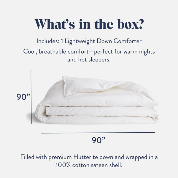 Lightweight Down Comforter Twin/Twin XL