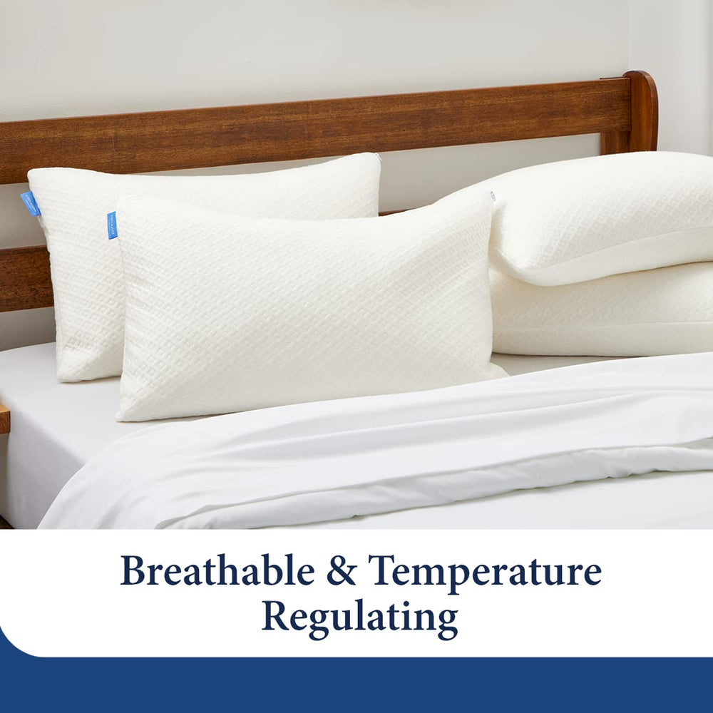 Adjustable Shredded Memory Foam Pillow – Bamboo Cover, Queen & King Sizes