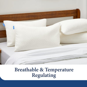 Adjustable Shredded Memory Foam Pillow – Bamboo Cover, Queen & King Sizes