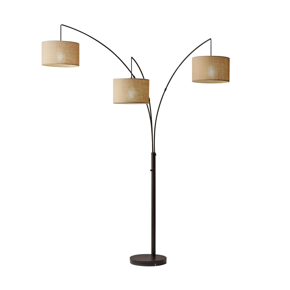 Triple Shade Arc Floor Lamp