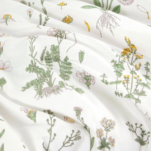 Botanical Comforter Set Queen – 100% Cotton Floral Bedding