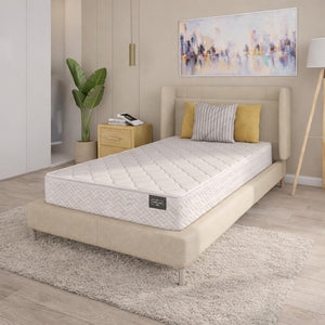 6 Inch Twin Mattress – Hybrid Pocket Coil & Foam, Euro Top, Firm Support