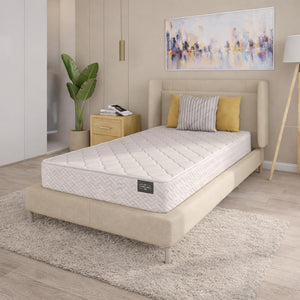6 Inch Twin Mattress – Hybrid Pocket Coil & Foam, Euro Top, Firm Support