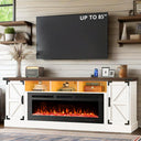 77" Fireplace TV Stand with 50" Electric Fireplace for TVs up to 85"