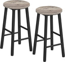 Industrial Bar Stools Set of 2 – Counter Height Kitchen Island Chairs