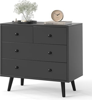 4-Drawer Chest Storage Cabinet with Anti-Tipping Device