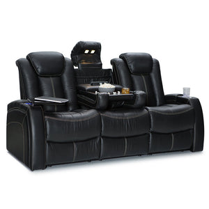 Power Reclining Home Theater Sofa – Italian Leather