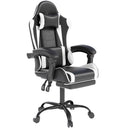 Gaming Chair with Headrest, Lumbar Support & Retractable Footrest