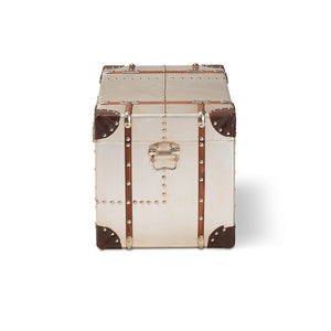 Industrial Storage Trunk with Inner Compartment – Silver