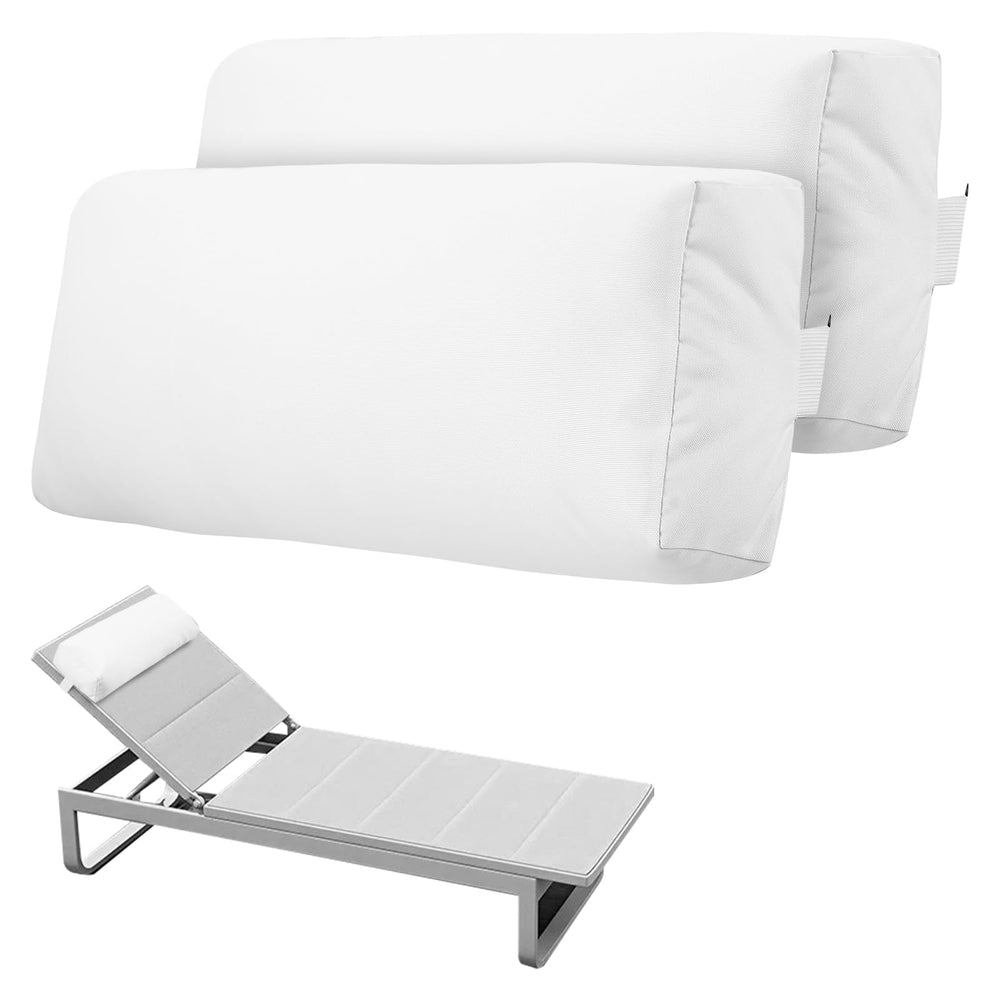Pool Chaise Lounge Headrest Pillow Set of 2