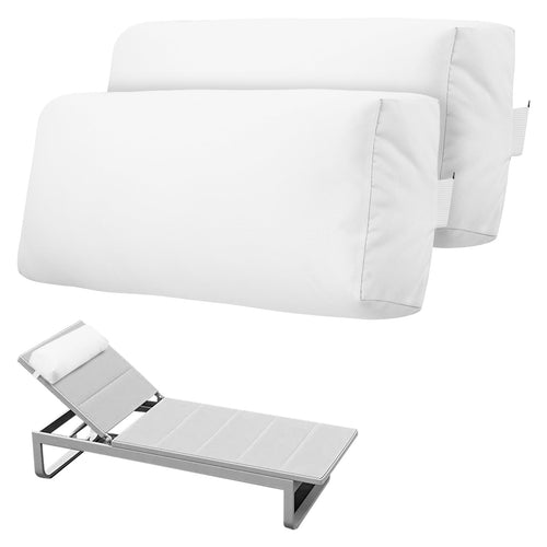 Pool Chaise Lounge Headrest Pillow Set of 2