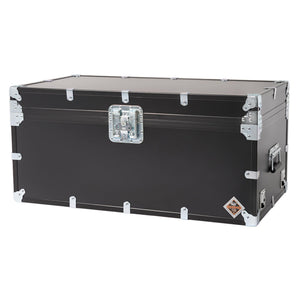 Rhino Trunk & Case XL Indestructo Travel Trunk Luggage With Wheels - 35"x19"x16" Heavy-Duty USA Made Road Case, Strong Flight Cases, ATA Case Style Footlocker, or Secure College Dorm Storage Chest