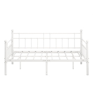 Twin Metal Daybed Frame with Steel Slats