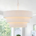 Woven Rattan Boho Chandelier Pendant Light – 6-Light Dimmable, Adjustable, UL Listed