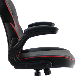 Ergonomic Gaming Chair with Flip-Up Armrests & 360° Swivel