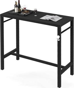 Outdoor Bar Table – Counter Height Pub Table with Bottle Opener