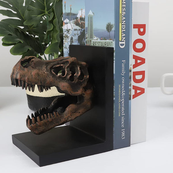 T-Rex Skull Decorative Bookend