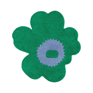 Unikko Floral Bath Mat – Organic Cotton, Non-Slip, Flower Shaped