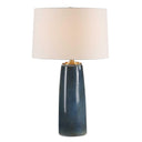 Deep Blue Glaze Ceramic Table Lamp