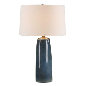 Deep Blue Glaze Ceramic Table Lamp