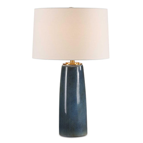 Deep Blue Glaze Ceramic Table Lamp