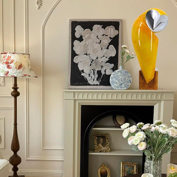 Handmade Resin Owl Statue for Home Decor