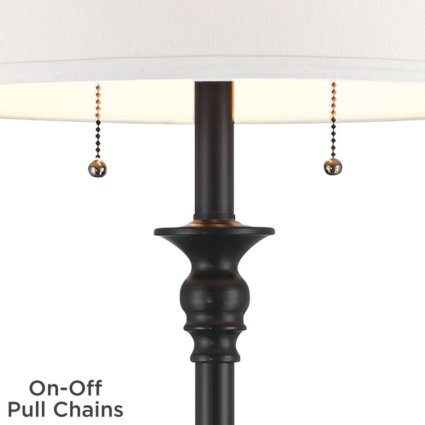 Spenser Traditional 58" Floor Lamp with White Shade