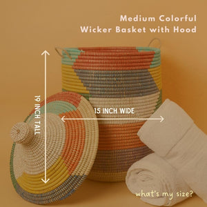 Handwoven Storage Basket with Lid – Extra Large