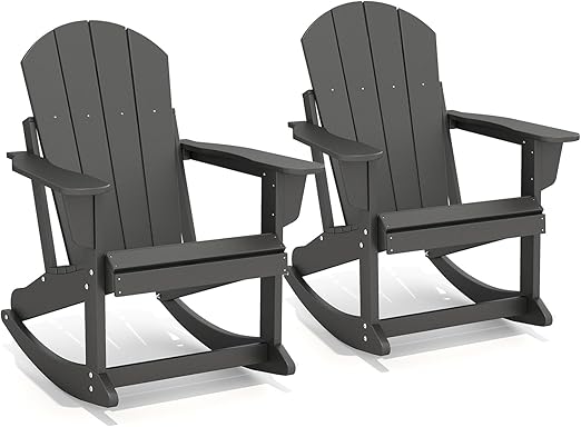 HDPE Adirondack Rocking Chair – Outdoor Porch Rocker