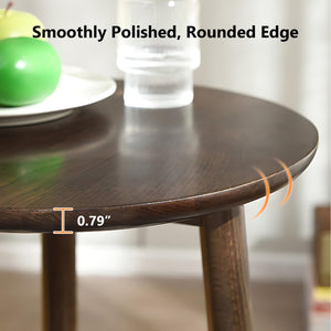 Two-Tier Solid Wood Side Table