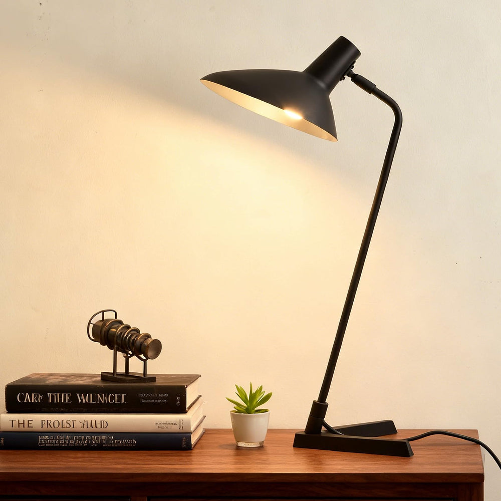22" Industrial Metal Desk Lamp with Adjustable Neck & Stepless Dimmer