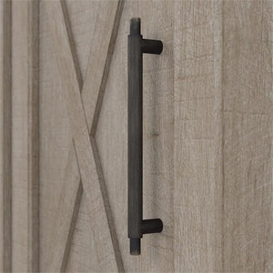 Small Storage Cabinet with Door – Washed Gray Engineered Wood