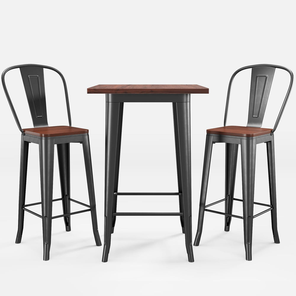 3-Piece Bar Table and Chairs Set
