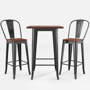 3-Piece Bar Table and Chairs Set