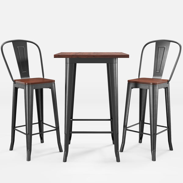 3-Piece Bar Table and Chairs Set
