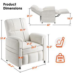 Electric Power Recliner Chair with Remote & Footrest