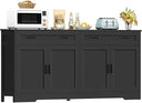 Buffet Cabinet with Storage, Drawers & Adjustable Shelves