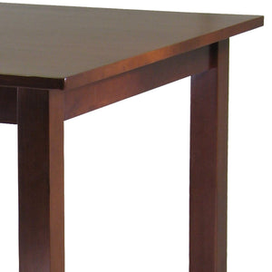 Square Solid Wood Pub Dining Table – Antique Walnut