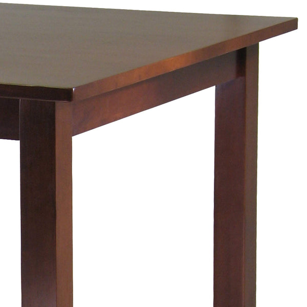 Square Solid Wood Pub Dining Table – Antique Walnut