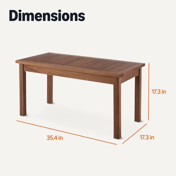 FSC Wood Outdoor Patio Coffee Table