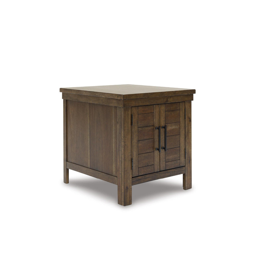 Farmhouse End Table with Cabinet Doors