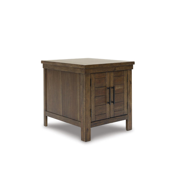 Farmhouse End Table with Cabinet Doors