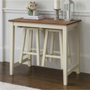 3-Piece Counter Height Bistro Table Set with Saddle Stools