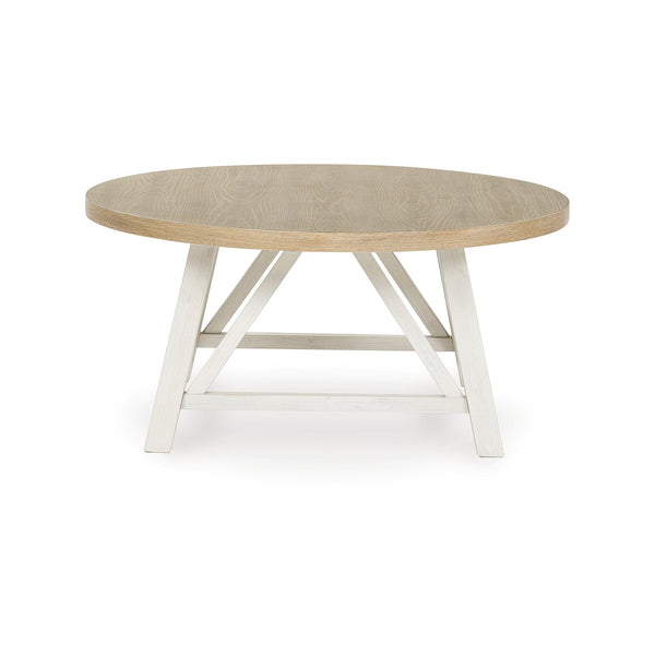 Casual Occasional Table Set of 3 – Antique White & Brown
