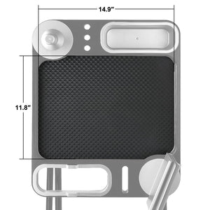 Folding Salon Rolling Tray with Wheels