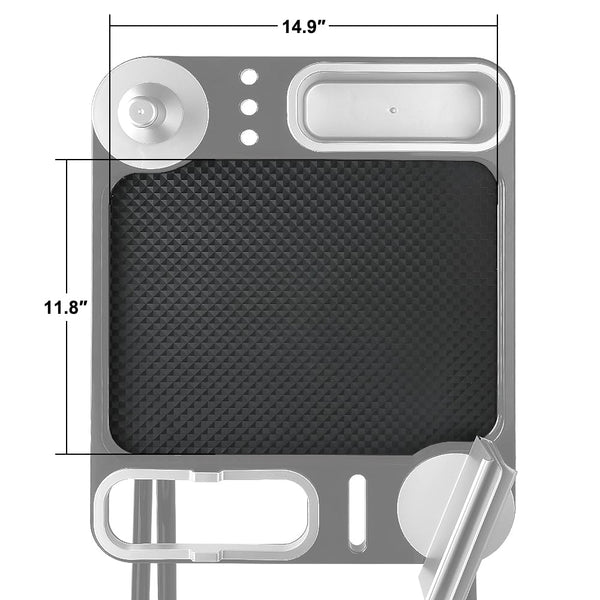 Folding Salon Rolling Tray with Wheels