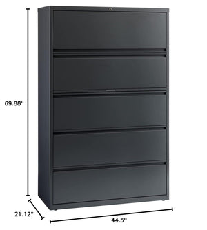 5-Drawer Lateral File Cabinet