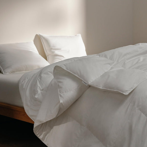 All Season Down Alternative Comforter – Cotton Sateen Baffle Box Duvet Insert