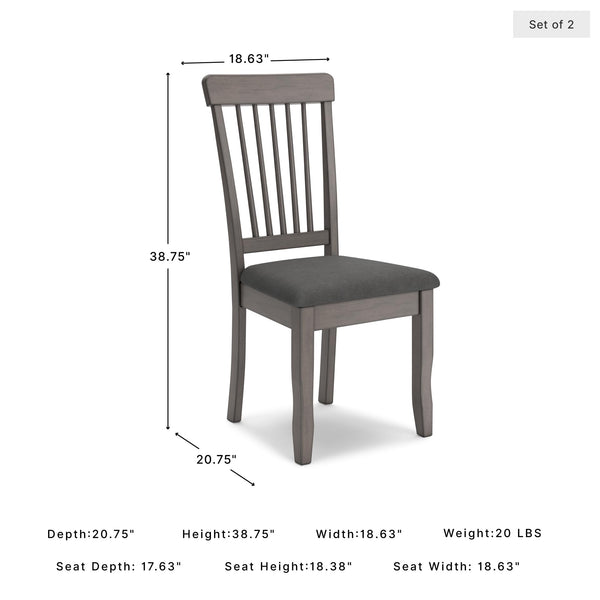 Spindle Back Dining Chairs, Set of 2