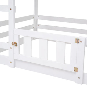 Twin Over Twin House Bunk Bed